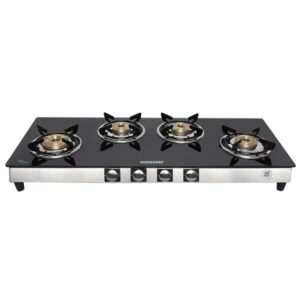 Best Selling 4 Burner Glass Top Gas Stove India