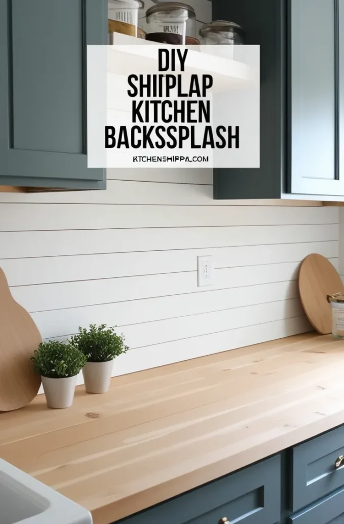 Shiplap Backsplash Kitchen Ideas