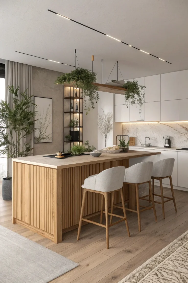 Japandi Kitchen Island Ideas