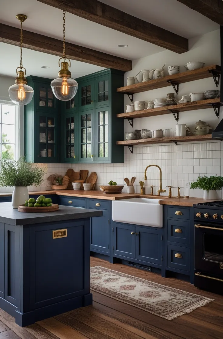 Moody Farmhouse Kitchens