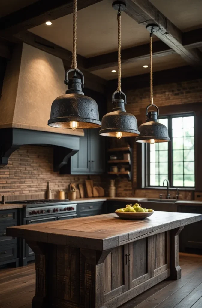 Dark Farmhouse Kitchen Design
