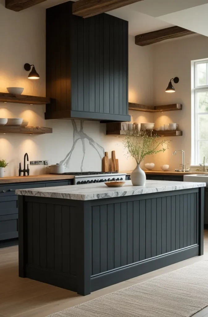 Dark Farmhouse Kitchen Design