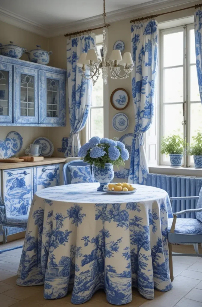 Blue French Country Kitchen Ideas