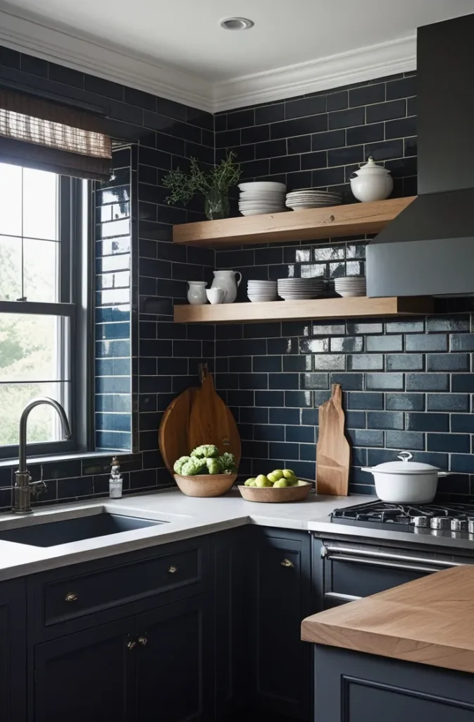 Dark Farmhouse Kitchen Design