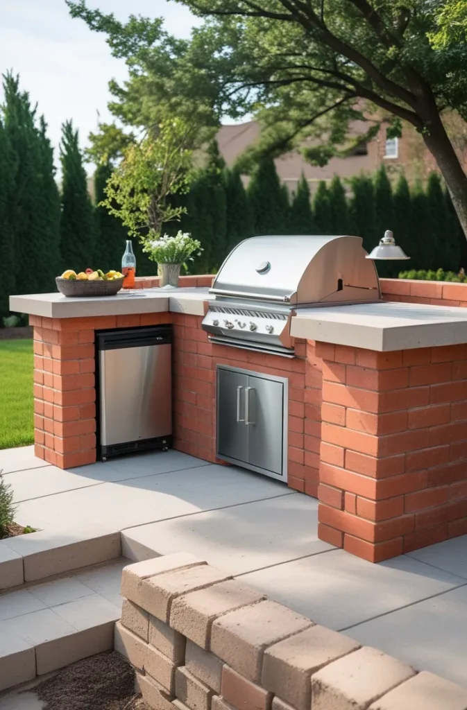 DIY Outdoor Grill Station