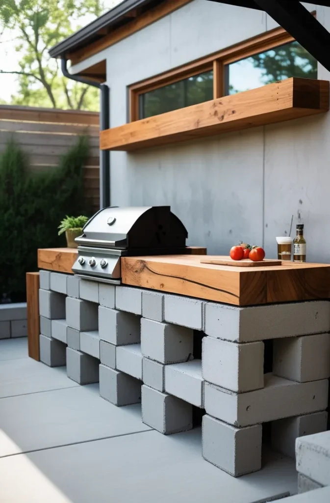 DIY Outdoor Grill Station