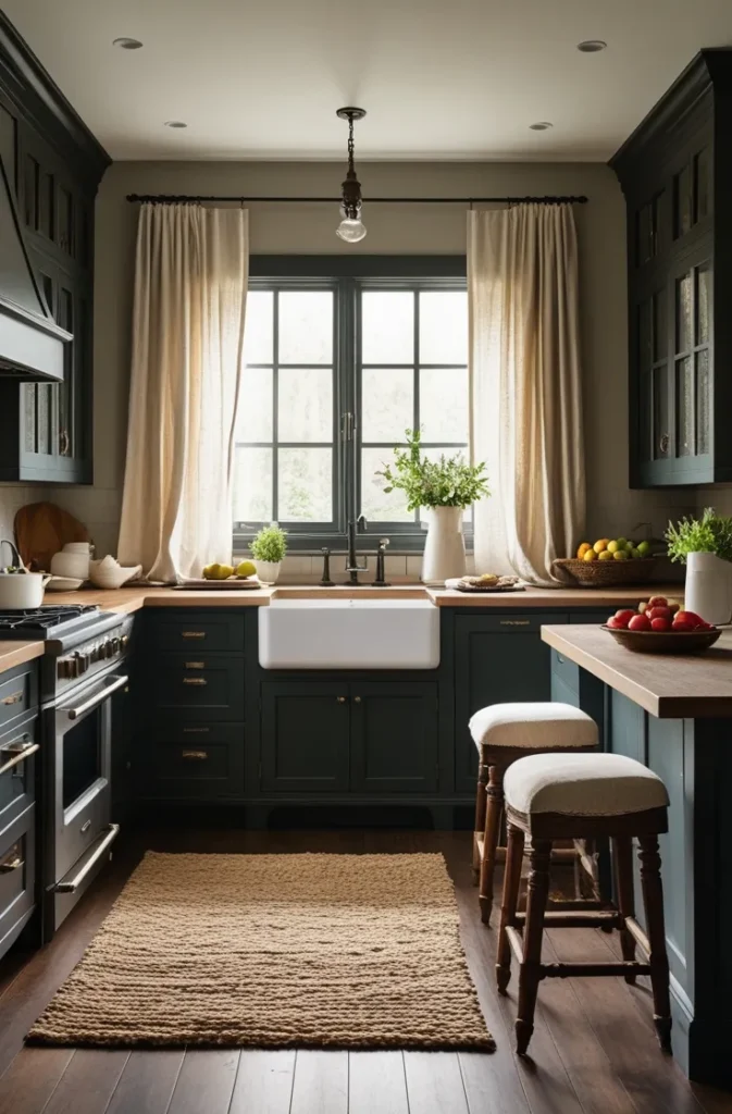 Dark Farmhouse Kitchen Design