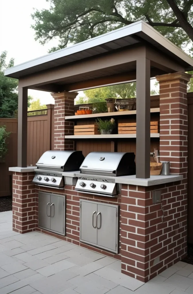 DIY Outdoor Grill Station