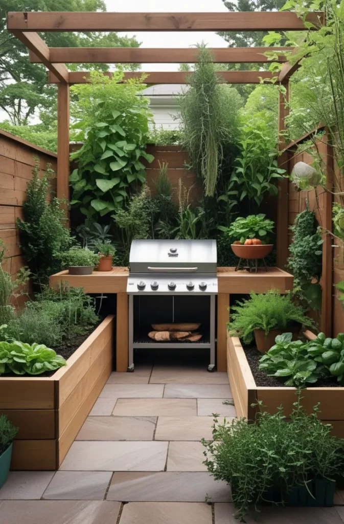 DIY Outdoor Grill Station