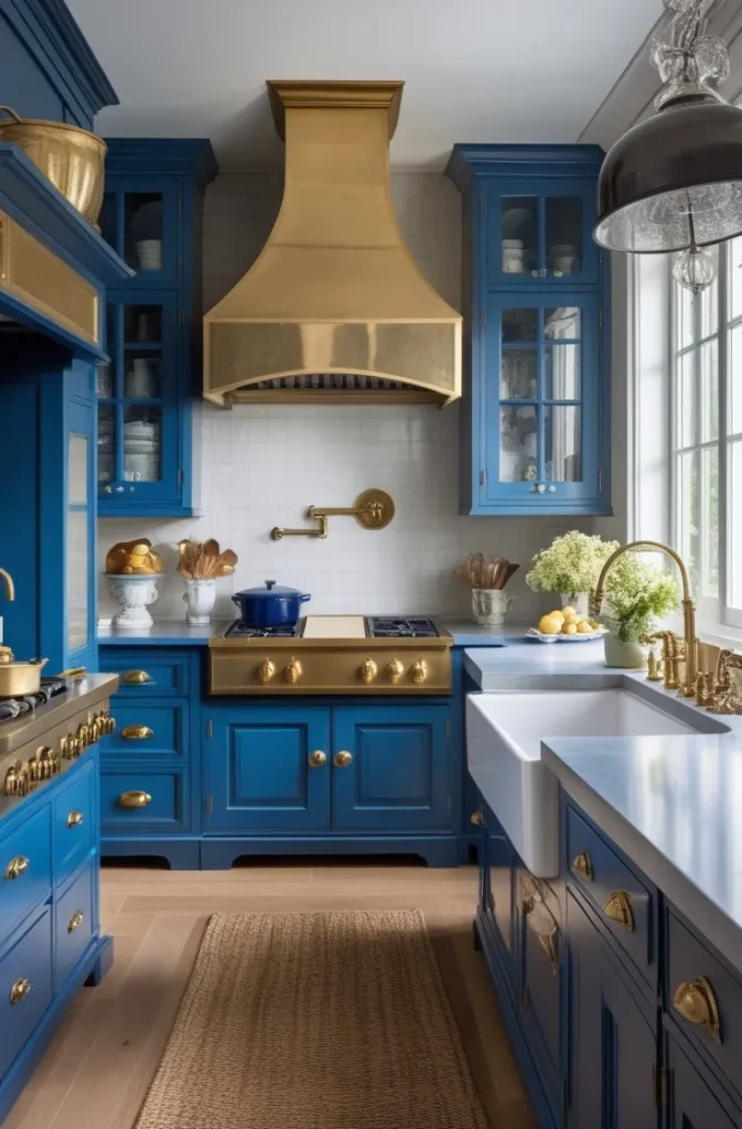 Blue French Country Kitchen Ideas