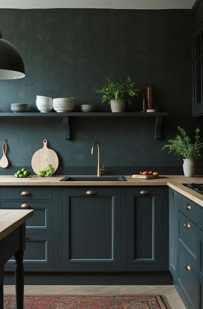 Dark Farmhouse Kitchen Design