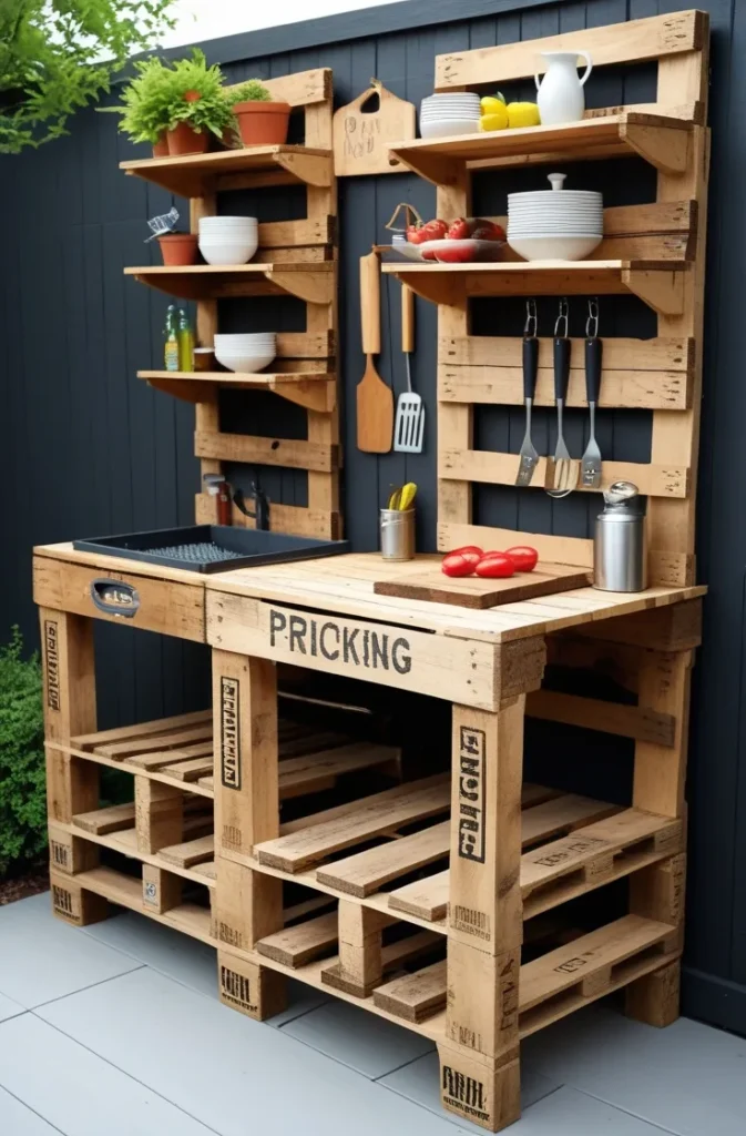 DIY Outdoor Grill Station