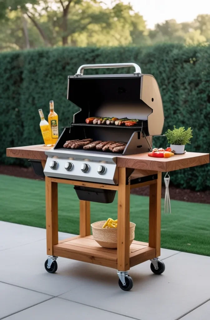 DIY Outdoor Grill Station
