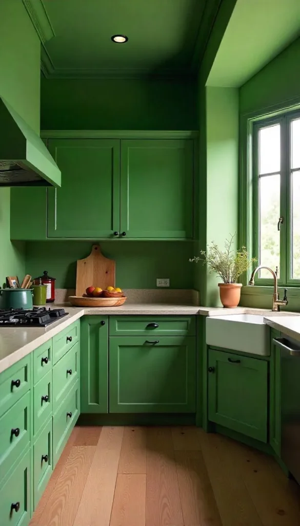 Olive Green Kitchen Designs