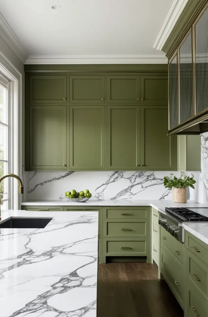 Olive Green Kitchen Designs