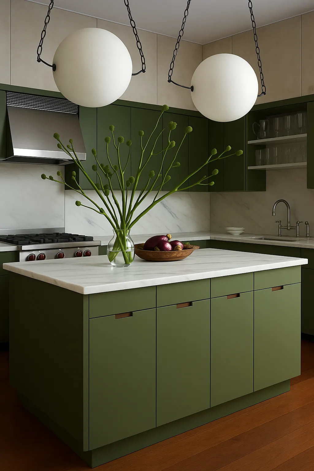 Olive Green Kitchen Designs