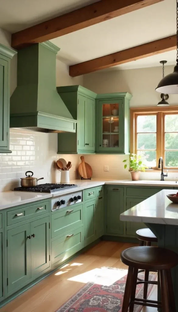Olive Green Kitchen Designs