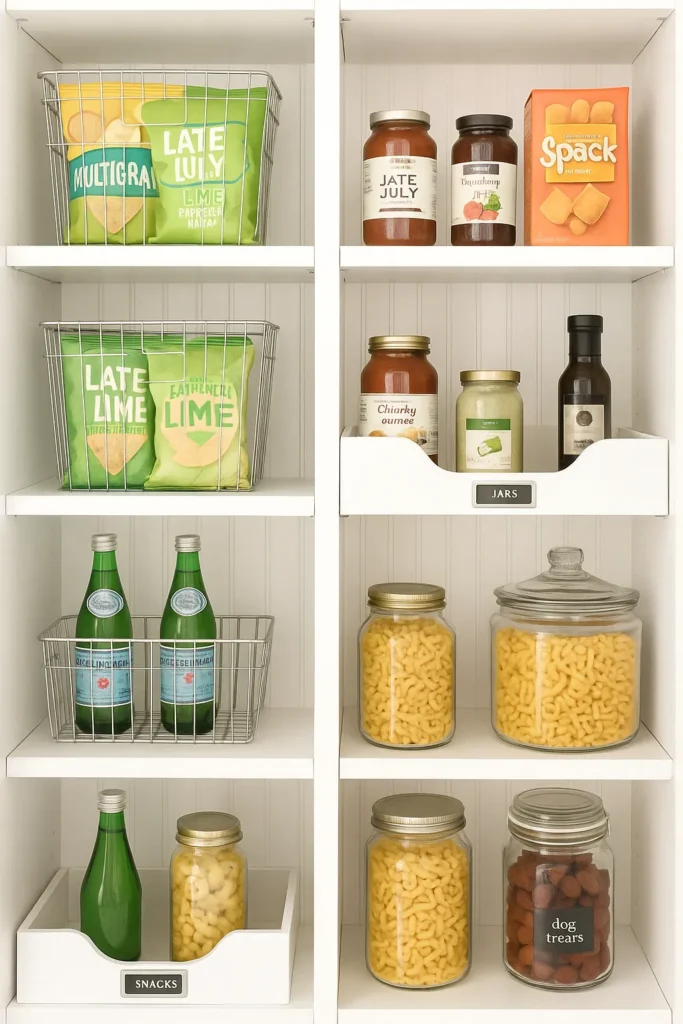 Corner Pantry Organization