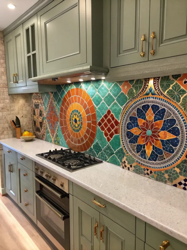 Boho Kitchen Backsplash