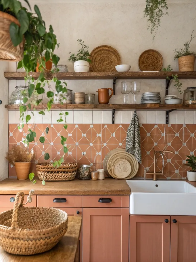 Boho Kitchen Backsplash