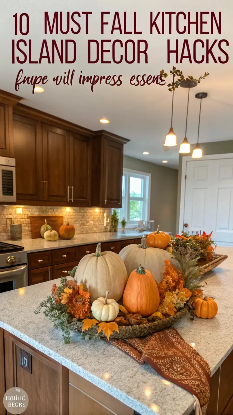 Fall Kitchen Island Decor Hacks