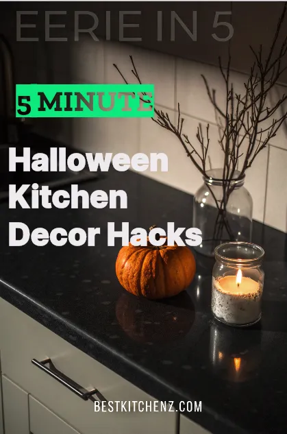 Last minute halloween kitchen decor hacks