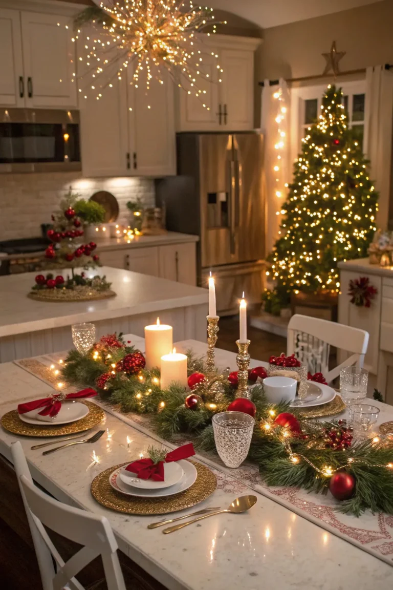 12 Stunning Kitchen Table Christmas Decor Ideas That Steal the Party