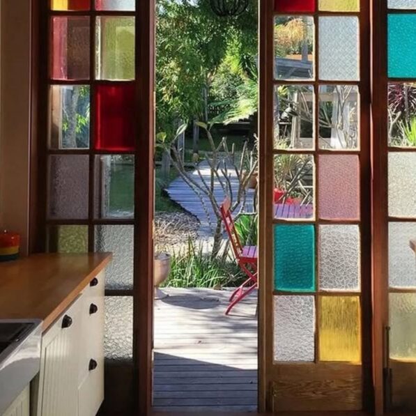 Fall kitchen window decor ideas
