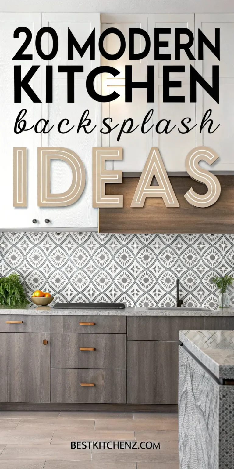 20 Modern Kitchen Backsplash Ideas