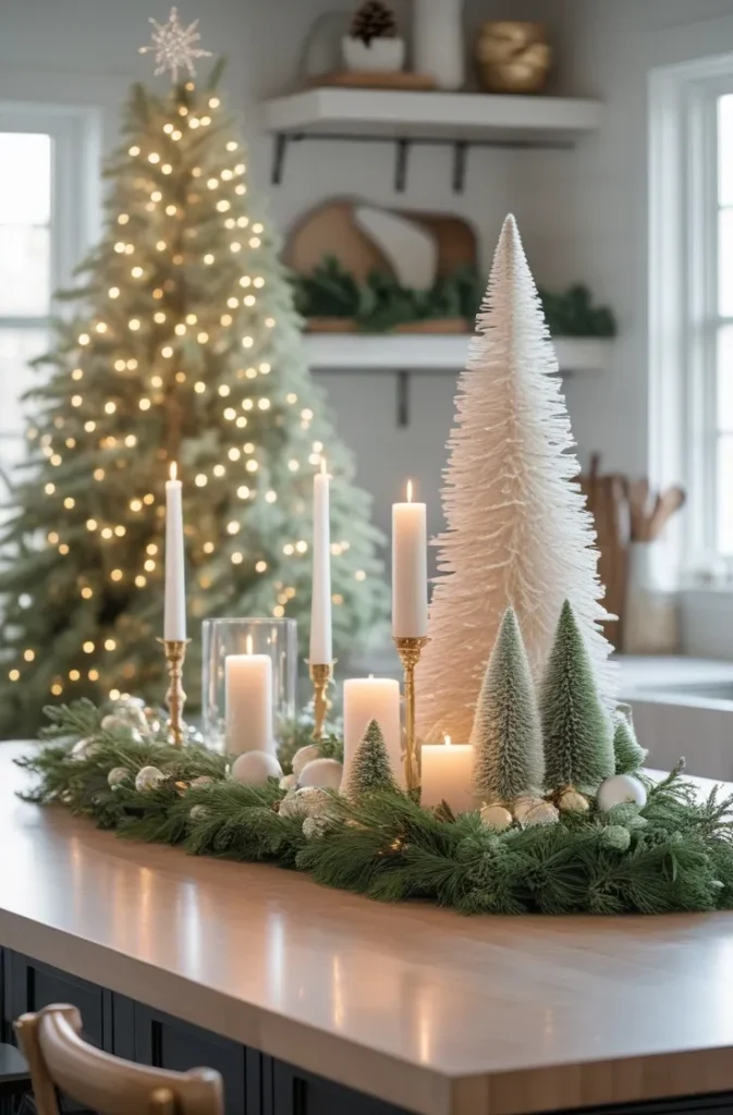 kitchen island christmas centerpiece