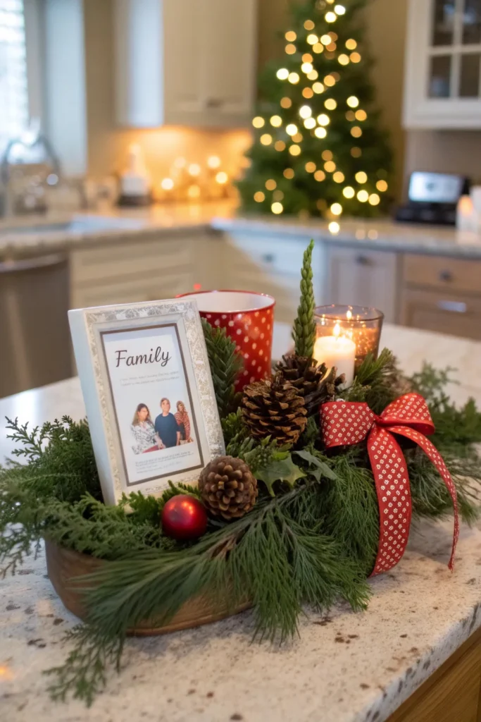 kitchen island christmas centerpiece