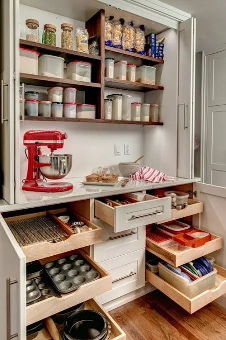 kitchen cabinet organization layout 