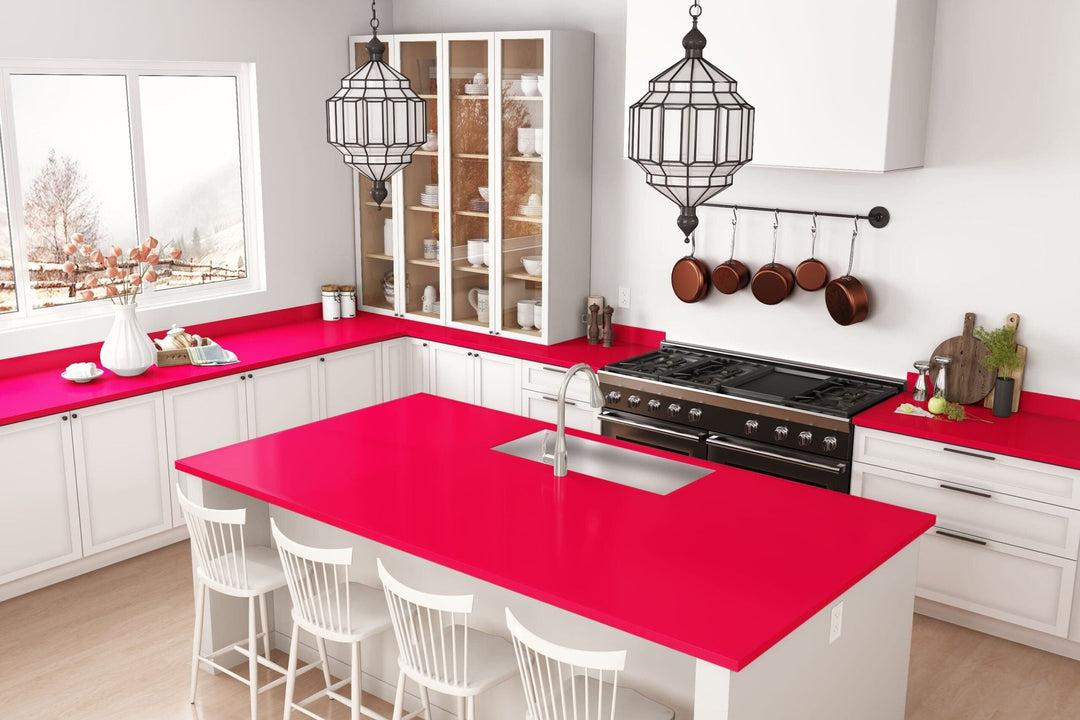 Red Countertop Kitchen Designs