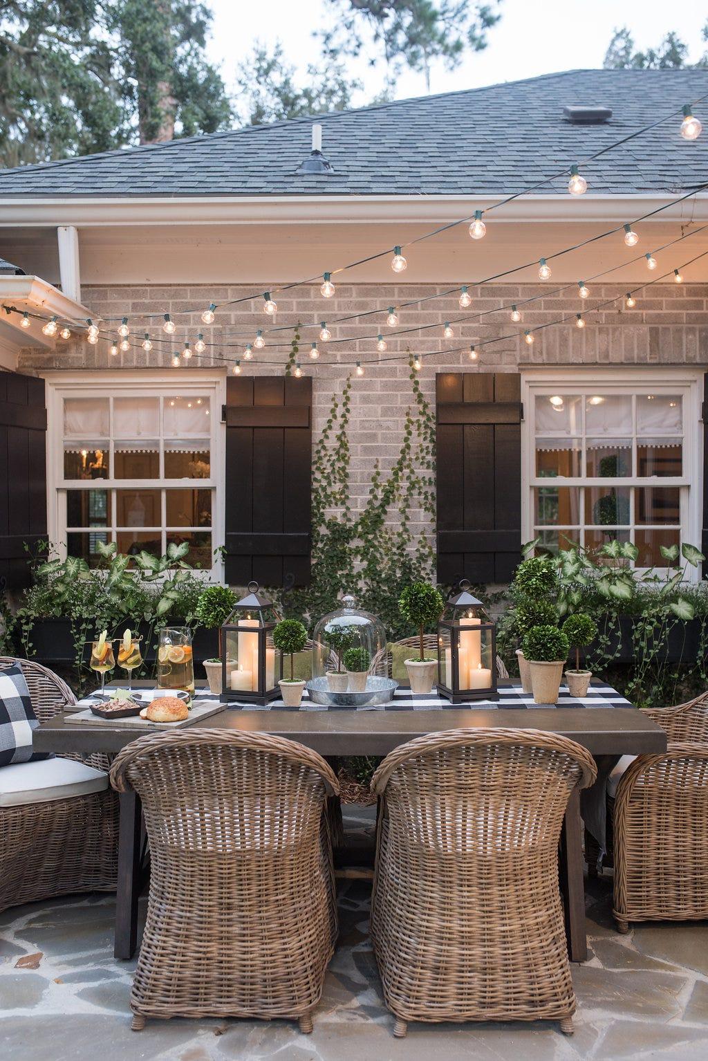 Outdoor Kitchen Lighting Ideas 
