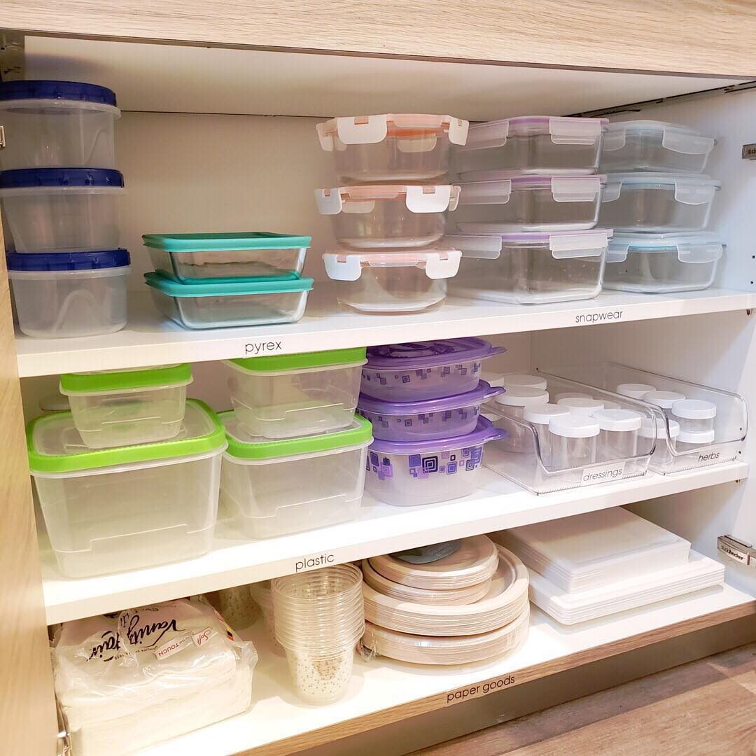 Kitchen Food Container Organization