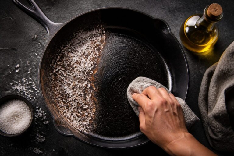 How To Clean and Season a Cast Iron Skillet Like Pro