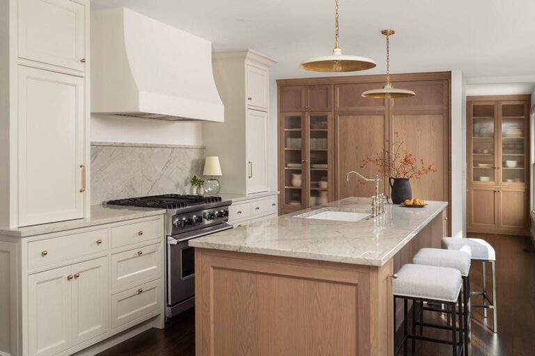 Cherry wood cabinet kitchen ideas